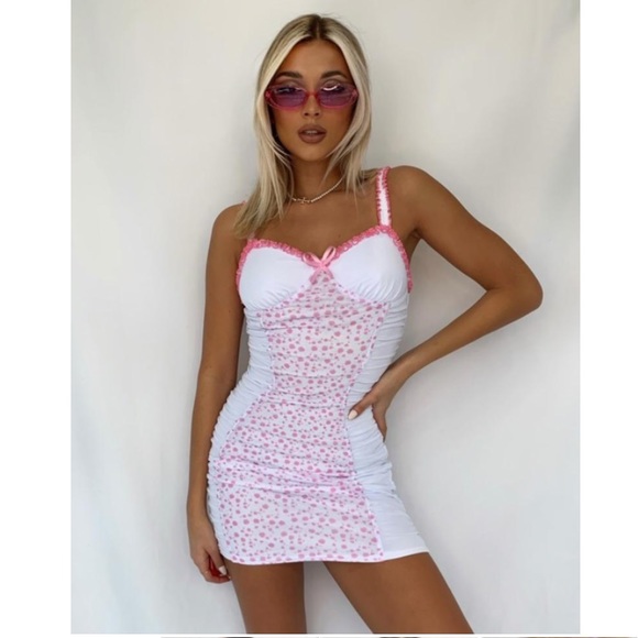 Floral pink dress - Picture 5 of 6